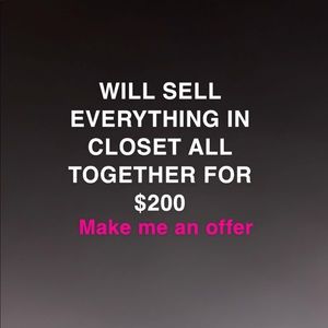 Everything in closet